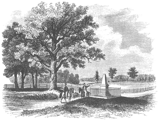 Aquila Randall Monument in 1869