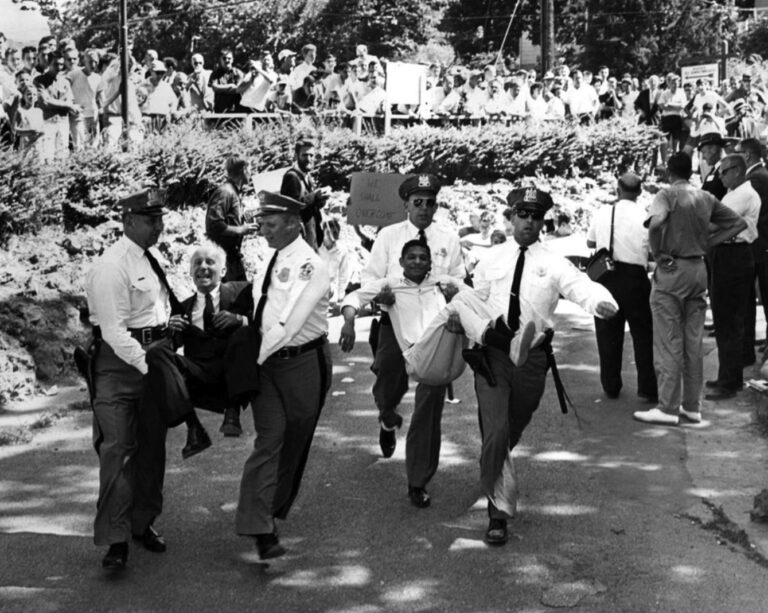 Protest at Gwynn Oak Amusement Park in Woodlawn, MD